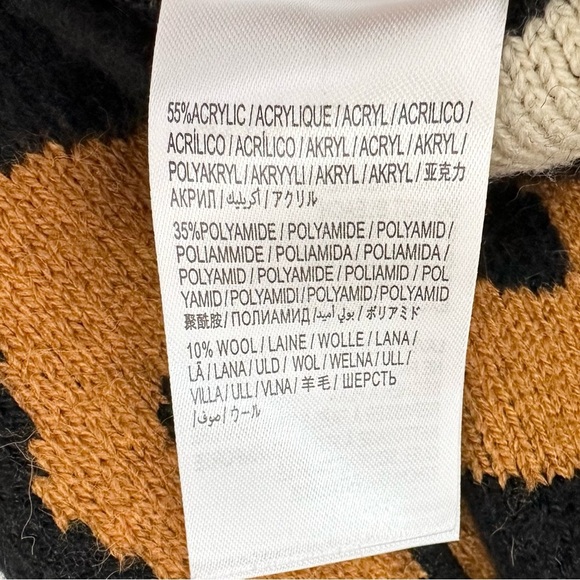 Farm Rio Mixed Leopards Striped Sweater Dress - Picture 16 of 16